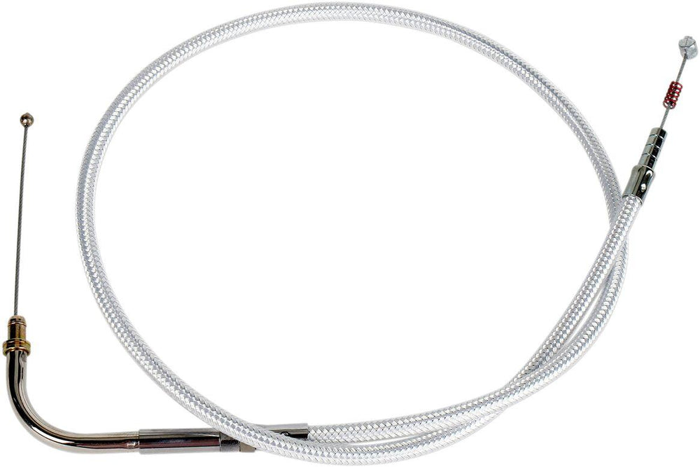 Magnum Shielding Sterling Chromite II Throttle Cable For Harley Davidson FLS 1690 2012-2015 78 cm (30-3/4") - Chrome/Clear-Coated