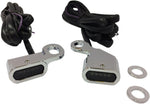 Drag Specialties LED Handlebar Marker Lights For Harley Davidson FLS 1690 2012-2014 Chrome Smoke