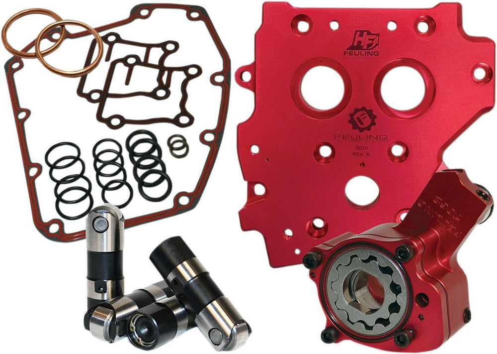 Feuling Parts Race Series Oil System Performance Pack For Harley Davidson FLD 1690 2012-2013 - Aluminum/Red