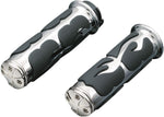 Kuryakyn ISO-Flame Grips For 1" Bars For Harley Davidson FLD 1690 2012 - Black/Chrome