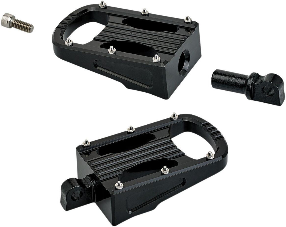Biltwell Punisher Footpegs For Harley Davidson FXCW 1584 2008-2009 - Black