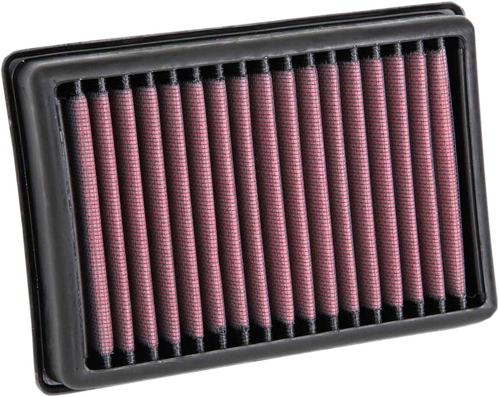 K&N High Flow Air Filter For Moto Guzzi AUDACE 1400 2015-2017 - Black Red