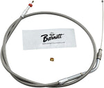 Barnett Stainless Steel Throttle Idle Cable For Harley Davidson XL 1200 C 1996-2006 81.5 cm (32") - Silver