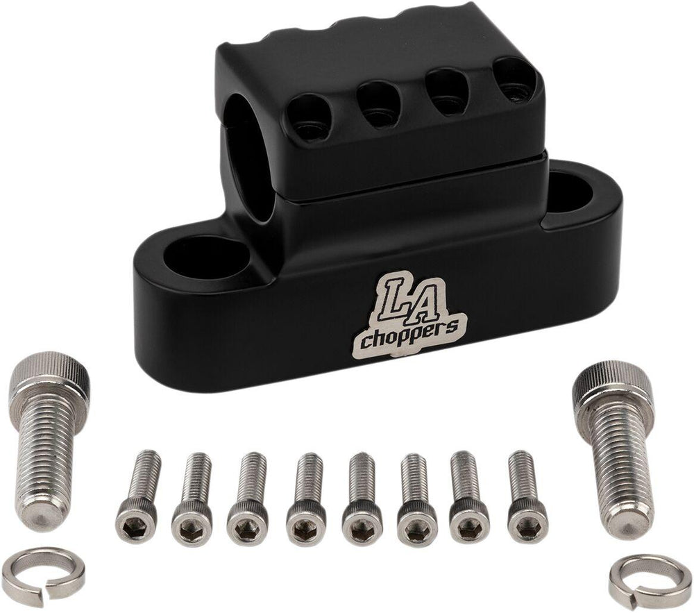 LA Choppers Kage Fighter Handlebar Clamp 1-1/4" - Black/Flat
