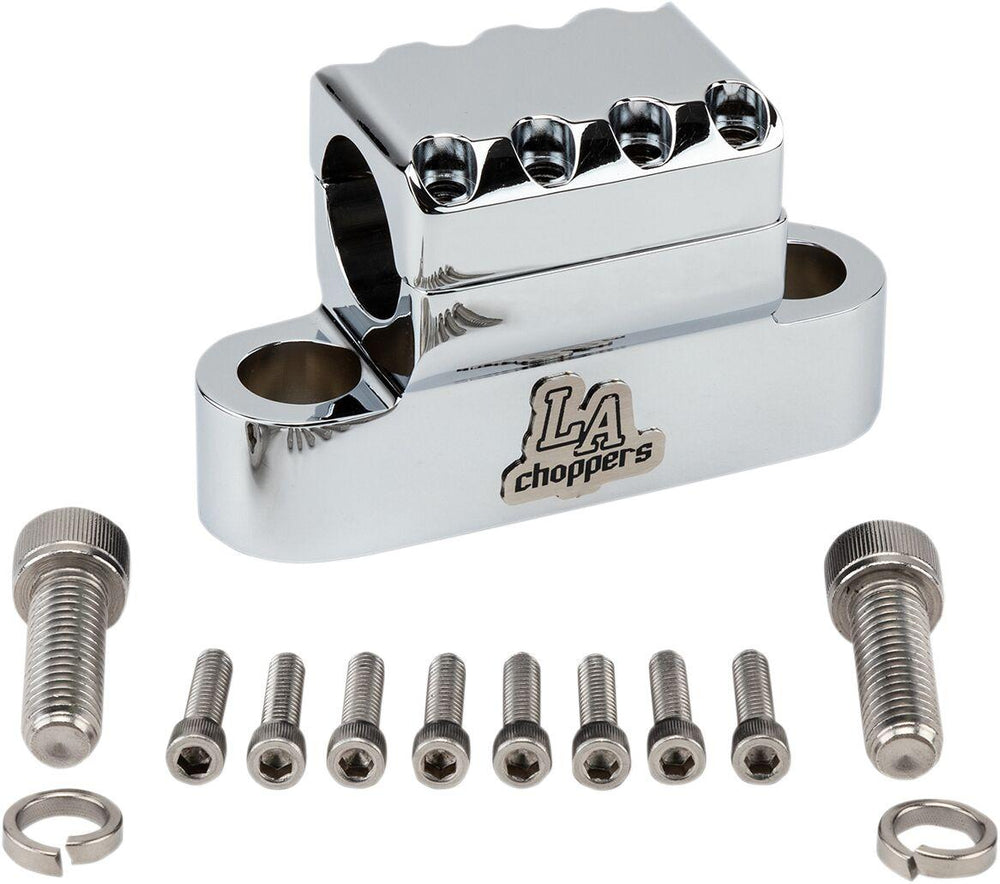LA Choppers Kage Fighter Handlebar Clamp 1-1/4" - Chrome