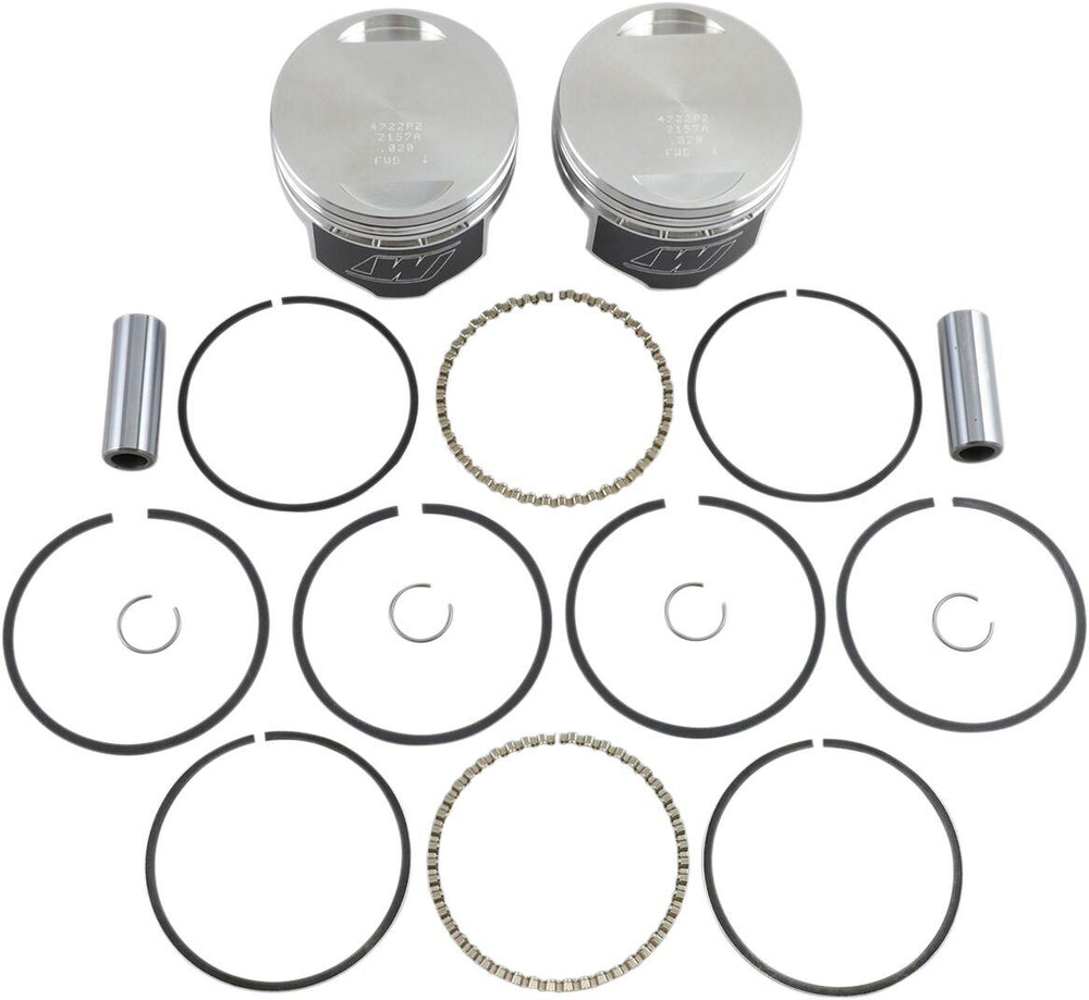 Wiseco High-Performance Piston Kit For Harley Davidson FLH +0.020" - Aluminum