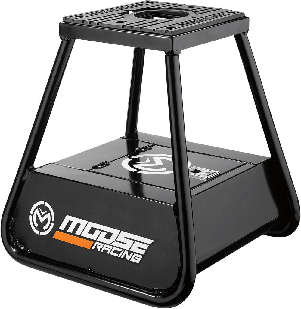 Moose Racing Paddock Stand With Storage - Black