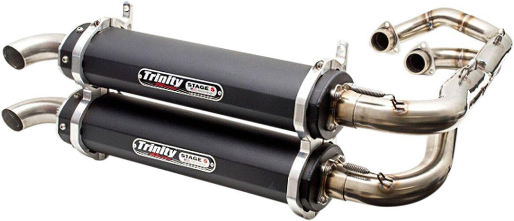Trinity Racing Stage 5 Exhaust System For Polaris General 1000 2016-2017 - Black