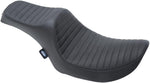 Drag Specialties Predator III Seat For Harley Davidson FXR 1340 1986-1994 Classic Stitch - Black