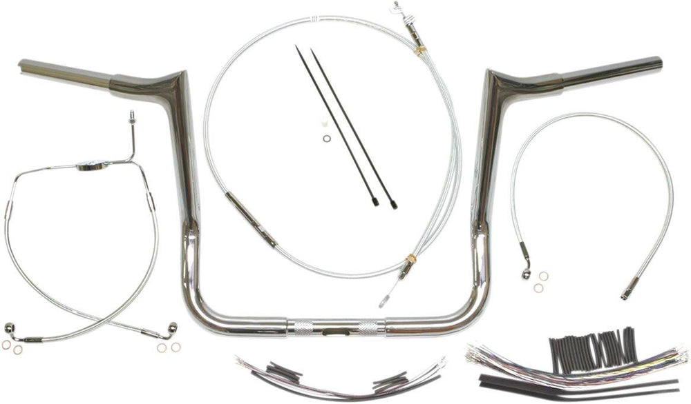 Magnum Shielding 1-1 4" Viking Handlebar Installation Kit For Harley Davidson FLHT 1584 2008 30.5 cm (12") - Chrome