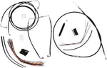 Magnum Shielding XR Handlebar Cable Install Kit For Harley Davidson FLHR 1584 2008 30.5 - 35.5cm (12" - 14") - Black Chrome