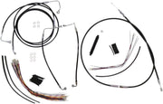 Magnum Shielding XR Handlebar Cable Install Kit For Harley Davidson FLHR 1584 2008 30.5 - 35.5cm (12" - 14") - Black Chrome