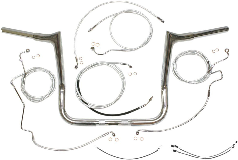 Magnum Shielding 1-1 4" Viking Handlebar Installation Kit For Harley Davidson FLHTCU 1690 2016 30.5 cm (12") - Chrome