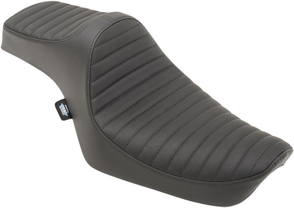 Drag Specialties Predator III Seat For Harley Davidson XL 1200 C 1996-2003 Classic Stitch - Black