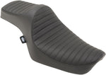 Drag Specialties Predator III Seat For Harley Davidson XL 1200 C 1996-2003 Classic Stitch - Black