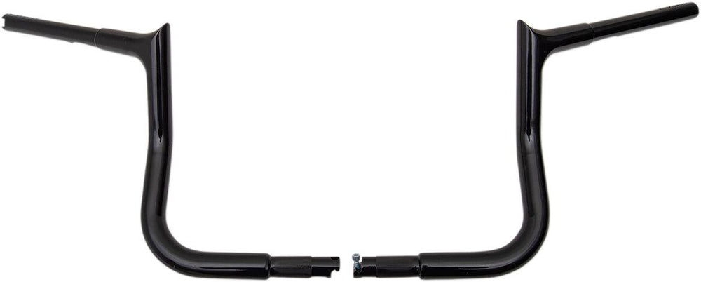 Fat Baggers Inc. 1-1 4" EZ Install Pointed Top Handlebar For Harley Davidson FLH 1868 2021 25.5 cm (10") - Black