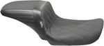 LE Pera Kickflip Seat For Harley Davidson FLD 1690 2012-2013 Diamond w/Gripp Tape - Black