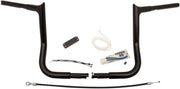 Fat Baggers Inc. 1-1 4" EZ Install Pointed Top Handlebar Kit For Harley Davidson FLHT 1584 2008 30.5 cm (12") - Black