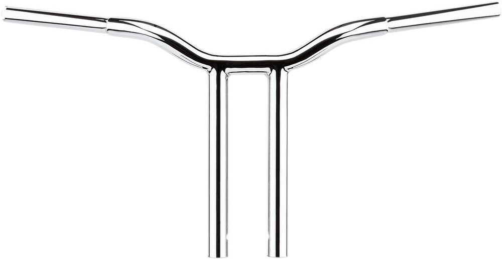 LA Choppers Kage Fighter Welded Straight-Riser Handlebar 25.5 cm (10") - Chrome