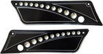 Accutronix Drilled Saddlebag Latch Covers For Harley Davidson FLHR 1340 1994-1998 - Black