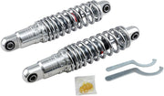 Drag Specialties Premium Ride-Height Adjustable Shocks For Harley Davidson FLHR 1340 1994-1998 Rear 305.00 mm (12.00") - Black Chrome