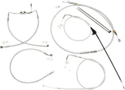 Magnum Shielding Sterling Chromite II Designer Handlebar Cable Install Kit For Harley Davidson FLHR 1340 1996-1998 25.5cm (10") - Chrome Clear-Coated
