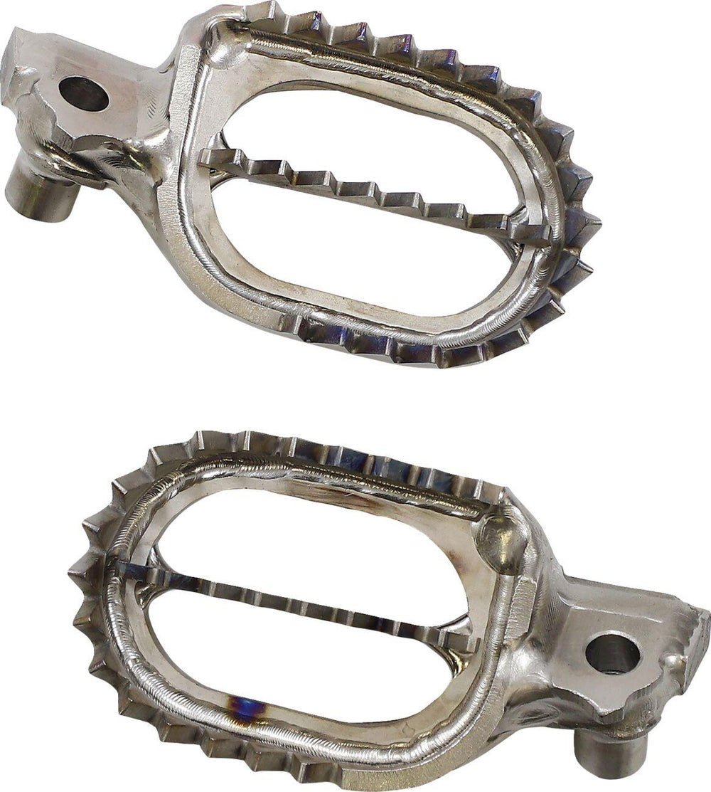 Moose Racing Titanium Footpegs For Yamaha WR400F 1998-2000 - Silver