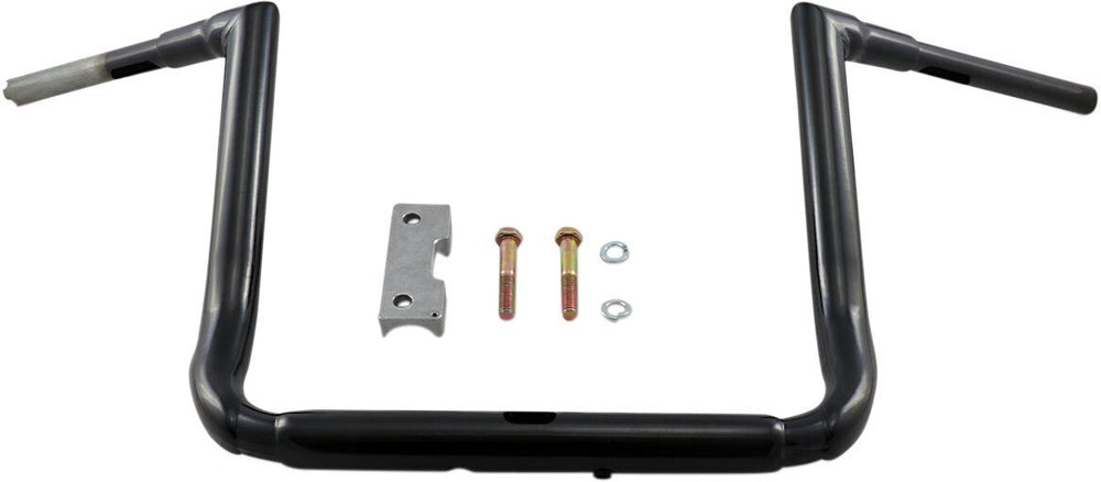 LA Choppers 1-1/2" Grande Twin Peaks Touring Handlebar For Harley Davidson FLHT 1750 ABS 2019-2022 35.5 cm (14") - Black
