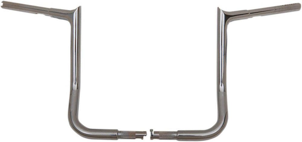 Fat Baggers Inc. 1-1 4" EZ Install Pointed Top Handlebar For Harley Davidson FLH 1868 2021 35.5 cm (14") - Chrome