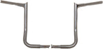 Fat Baggers Inc. 1-1 4" EZ Install Pointed Top Handlebar For Harley Davidson FLH 1868 2021 35.5 cm (14") - Chrome