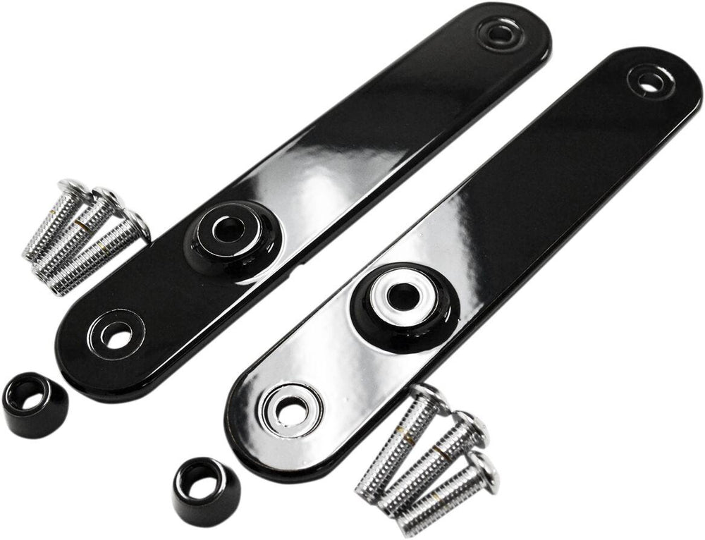 Drag Specialties Turn Signal Relocation Mounts For Harley Davidson FLHR 1340 1997-1998 Front Black Gloss