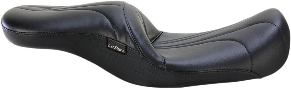 LE Pera Sorrento 2 Up Seat For Harley Davidson FLH 1868 ABS 2021 Stitched 15-1/2" - Black