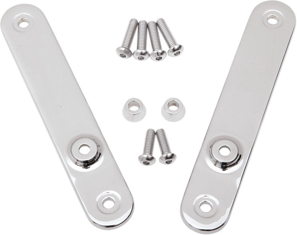 Drag Specialties Turn Signal Relocation Mounts For Harley Davidson FXDWG 1340 1993-1998 Front Chrome