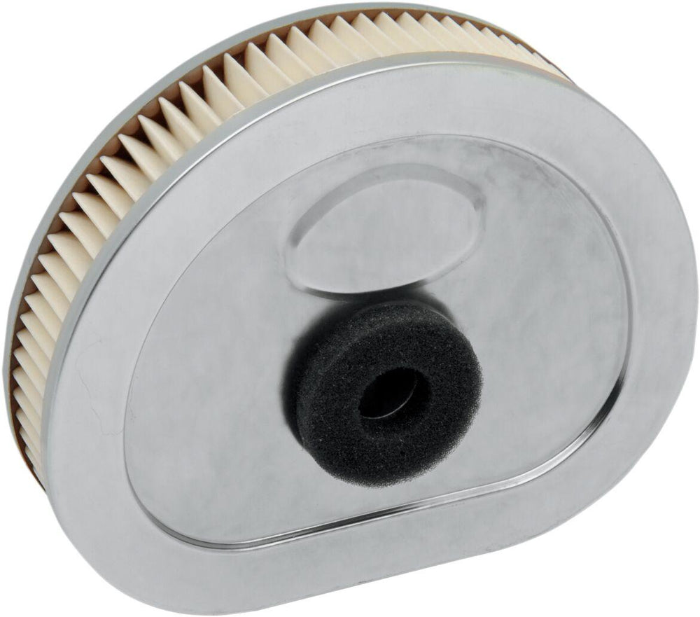 Drag Specialties Replacement Air Filter For Harley Davidson FLHR 1340 1994-1998 - Silver White