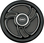 S&S Cycle Torker Stealth Air Cleaner Cover For Harley Davidson FLD 1690 2012-2013 - Black