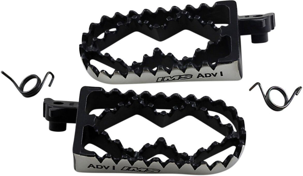 IMS Adventure Series Footpegs For Suzuki DL 1000 2007 - Black Silver