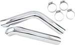 Drag Specialties Heat Shields For Harley Davidson FLHT 1340 1995-1996 - Chrome