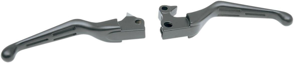 Drag Specialties Slotted Wide Blade Lever Set For Harley Davidson XL 1200 C 2004-2013 - Black