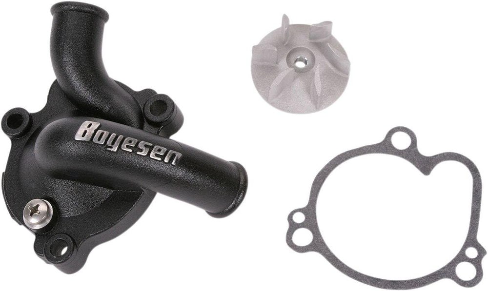 Boyesen Supercooler Water Pump Cover & Impeller Kit For Kawasaki KX250 1994-2004 - Black