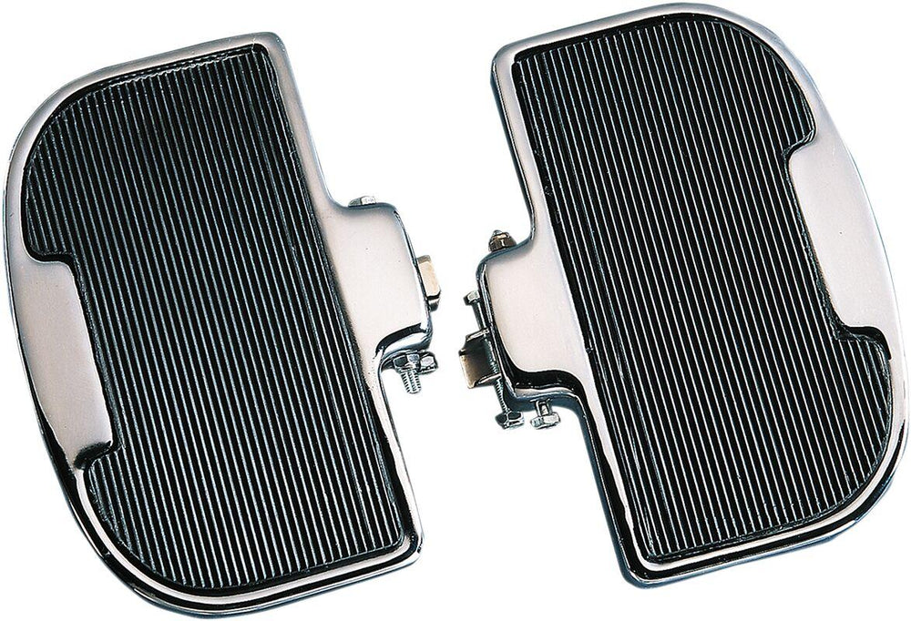 Drag Specialties Chrome Passenger Floorboards For Honda GL 1100 1980-1983 - Black Chrome