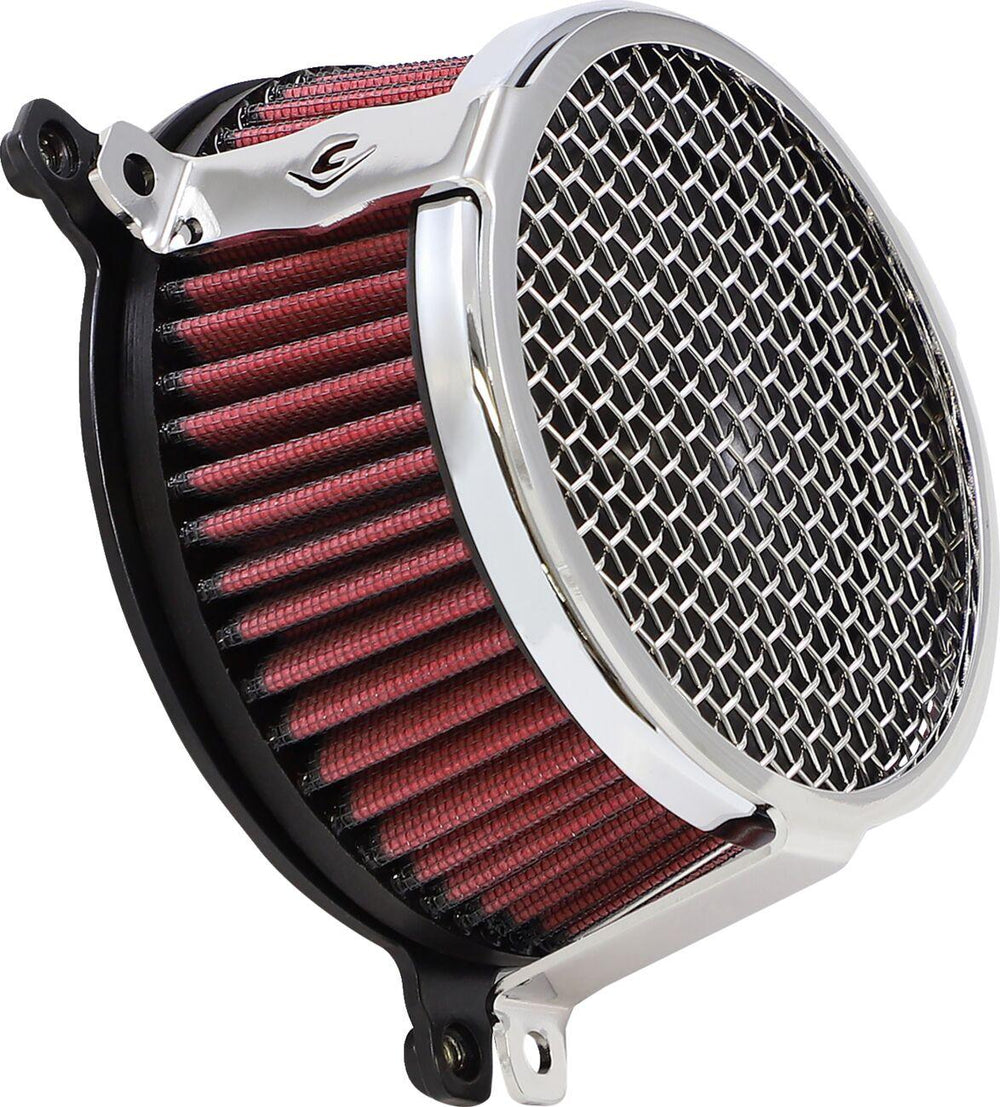 Cobra Air Cleaner Kit For Harley Davidson FLD 1690 2012-2013 Plain - Chrome