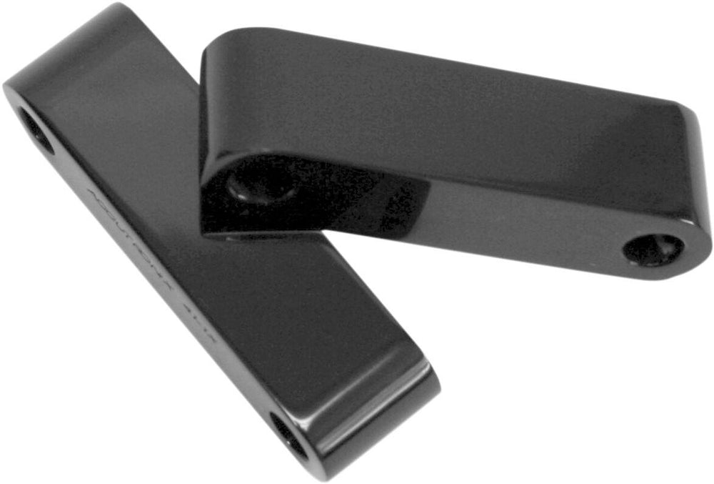 Accutronix Economy Fender Spacers For Harley Davidson FLD 1690 2012-2013 Front 1" - Black