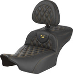 Saddlemen Roadsofa Carbon Fibre Seat For Harley Davidson FLHX 1923 ABS 2024-2026 - Black/Gold