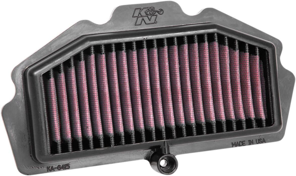K&N High Flow Air Filter For Kawasaki EN 650 2015-2016 - Black Red