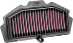 K&N High Flow Air Filter For Kawasaki EN 650 2015-2016 - Black Red