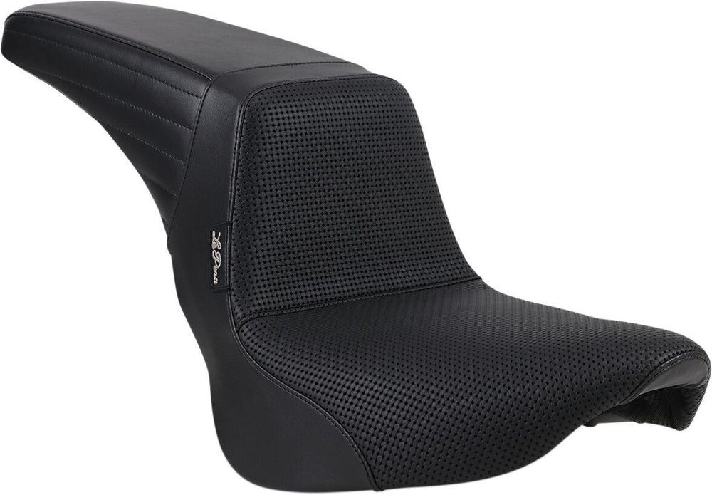 LE Pera Kick Flip Biker Gel Seat For Harley Davidson FLSB 1750 ABS 2018-2024 Basketweave - Black