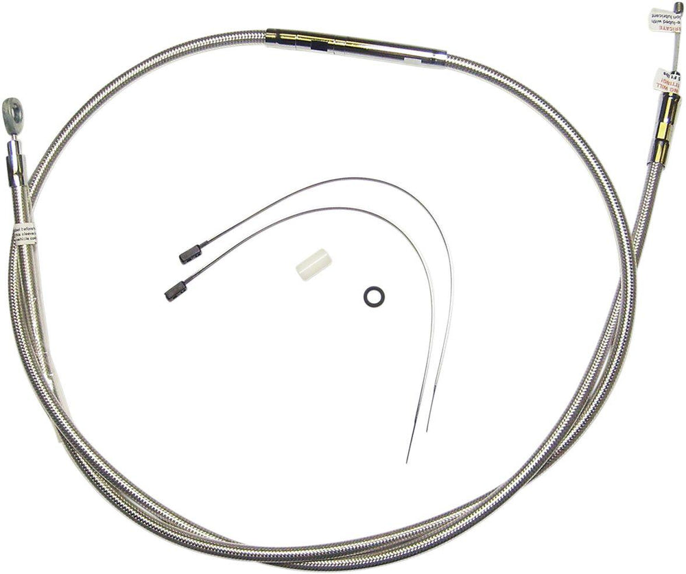 Magnum Shielding High-Efficiency Stainless Clutch Cable For Harley Davidson FLHS 1340 1987-1988 200 cm (78-11 16") - Polished