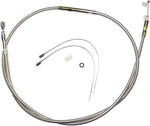 Magnum Shielding High-Efficiency Stainless Clutch Cable For Harley Davidson FLHS 1340 1987-1988 200 cm (78-11 16") - Polished