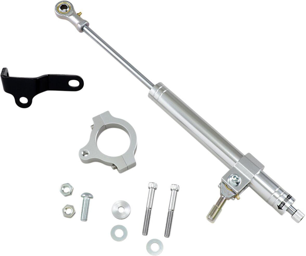 Drag Specialties Steering Damper Kit For Harley Davidson XL 1200 C 2004-2006 - Chrome Satin