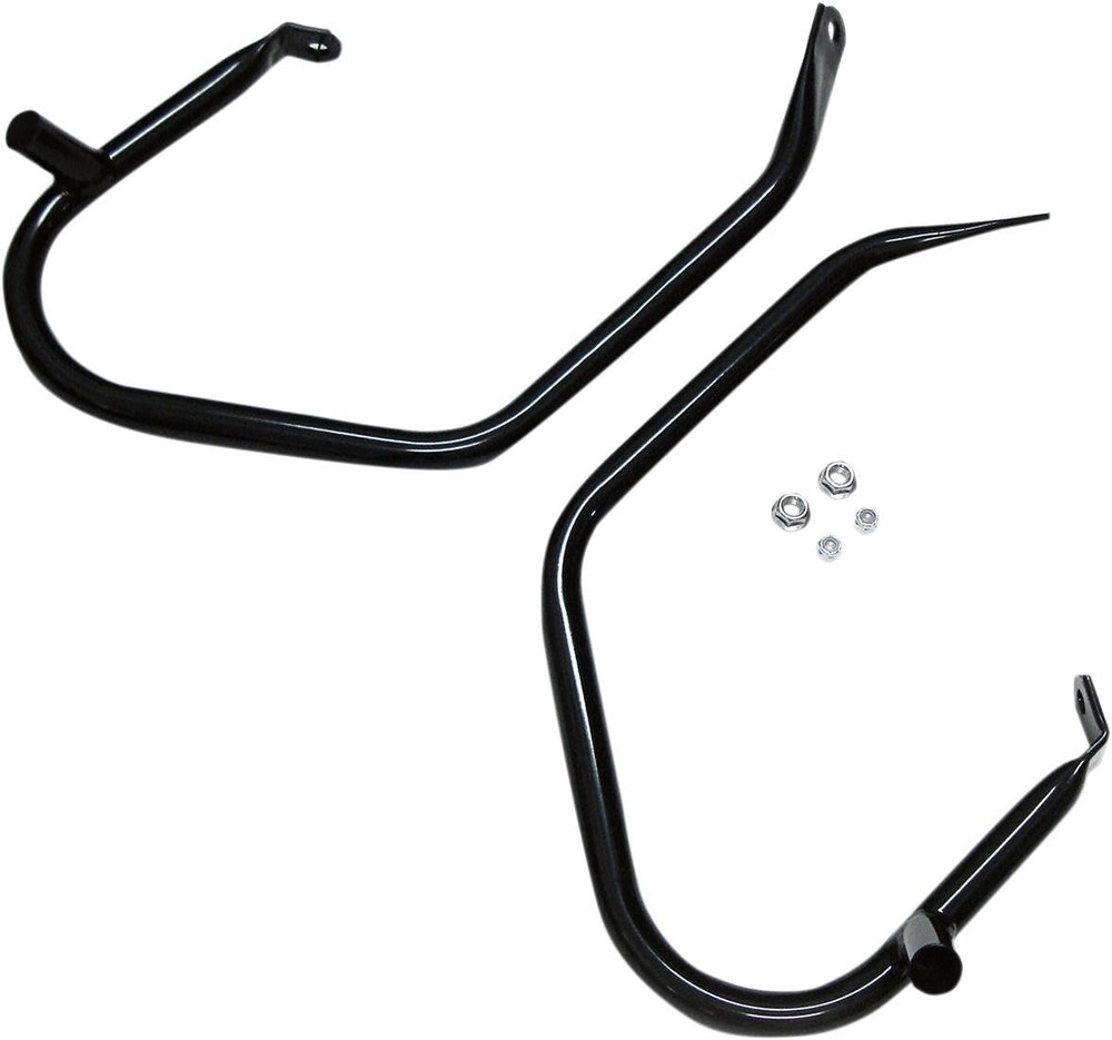 Drag Specialties Low-Profile Saddlebag Guards For Harley Davidson FLHR 1340 1997-1998 - Black